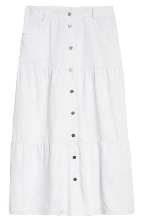 Ivory Peasant shops Skirt