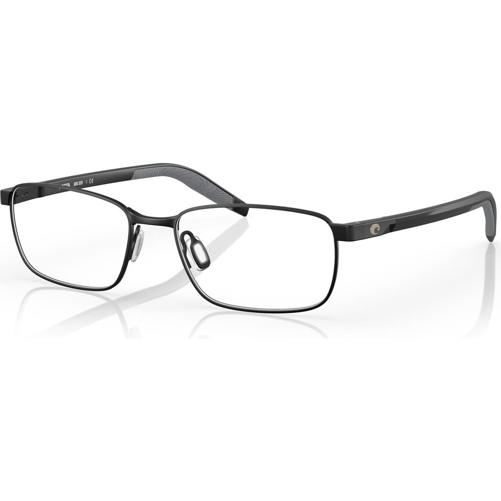 Costa 53mm Rectangle Optical Glasses In Black