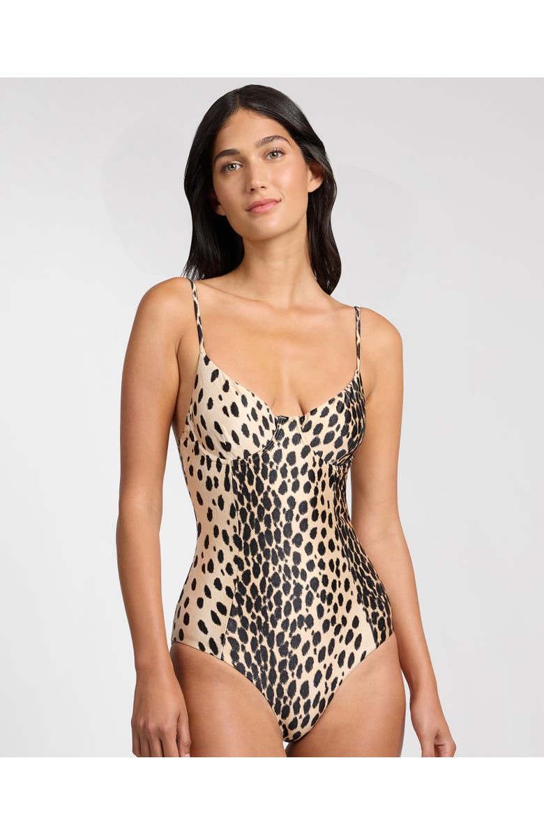 Onia Chelsea One Piece, Alternate, color, Tan Multi
