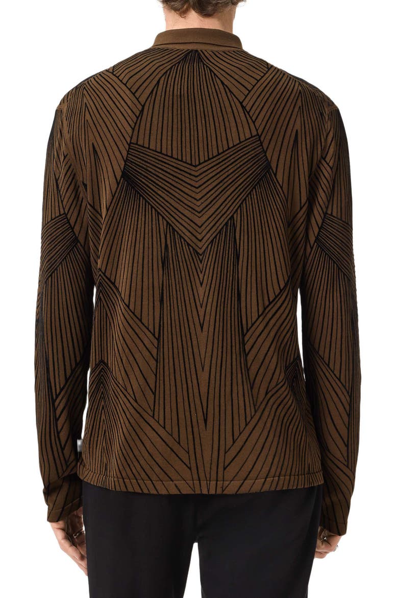 Dorian Knit Button-Up Shirt, Alternate, color, DARK BROWN