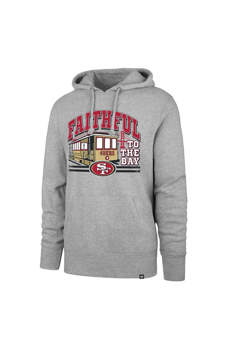 '47 Men's '47 Gray San Francisco 49ers Regional Headline Pullover Hoodie, Alternate, color, Gray