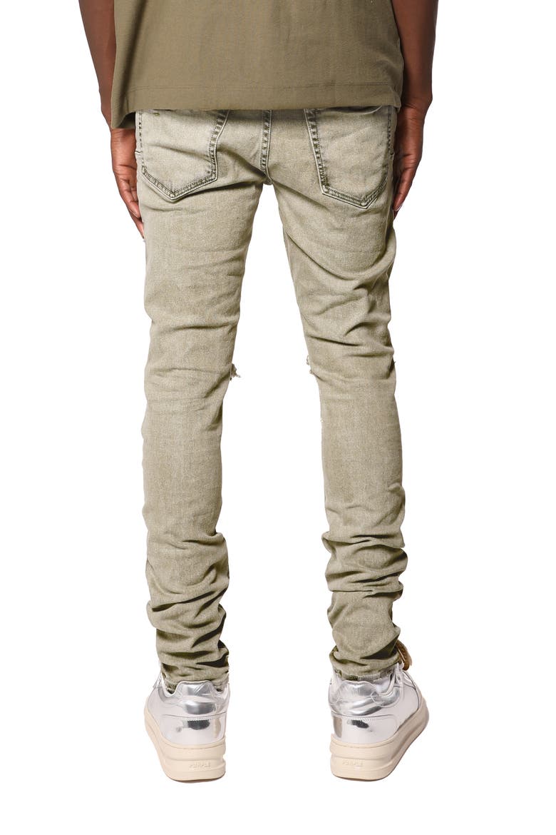 Ripped Skinny Jeans, Alternate, color, GREEN