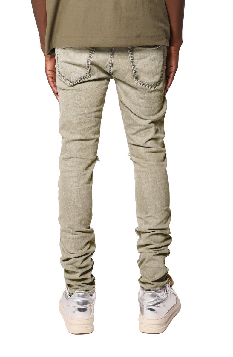 PURPLE BRAND Ripped Skinny Jeans, Alternate, color, Green