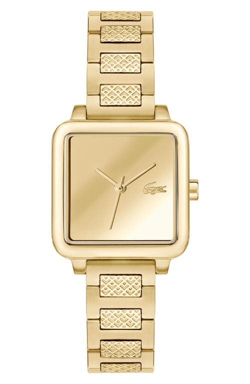 Lacoste L.12.12 Leap Bracelet Watch, 26mm X 26mm In Gold