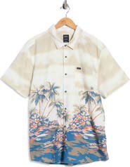RVCA Penninsula Graphic Short Sleeve Button-Up Shirt