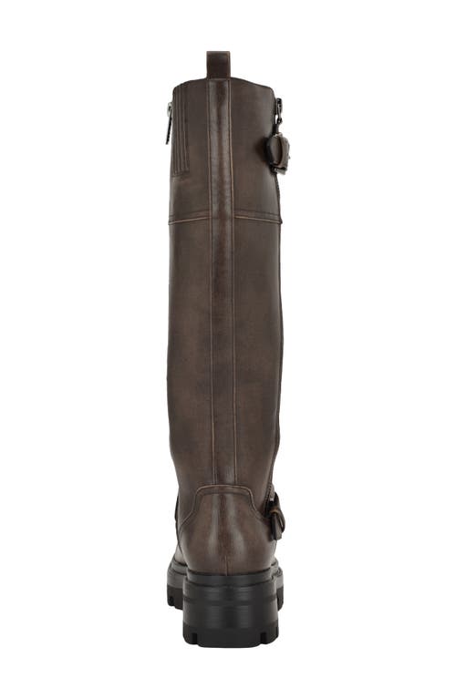 Guess Lynnie Knee High Boot In Brown