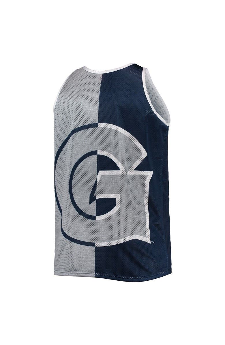 Mitchell & Ness Men's Mitchell & Ness Allen Iverson Navy/Gray Georgetown Hoyas Sublimated Player Big & Tall Tank Top, Alternate, color, Navy
