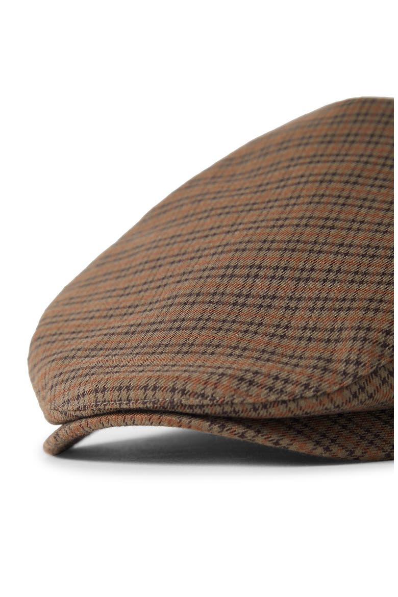 Hooligan Herringbone Driving Cap, Alternate, color, GREY/ BROWN/ GOLD