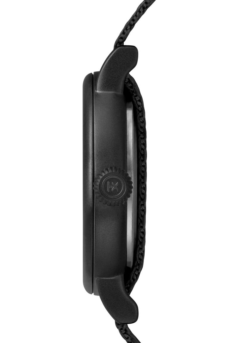 Standard Textile Strap Watch, 41mm, Alternate, color, BLACK