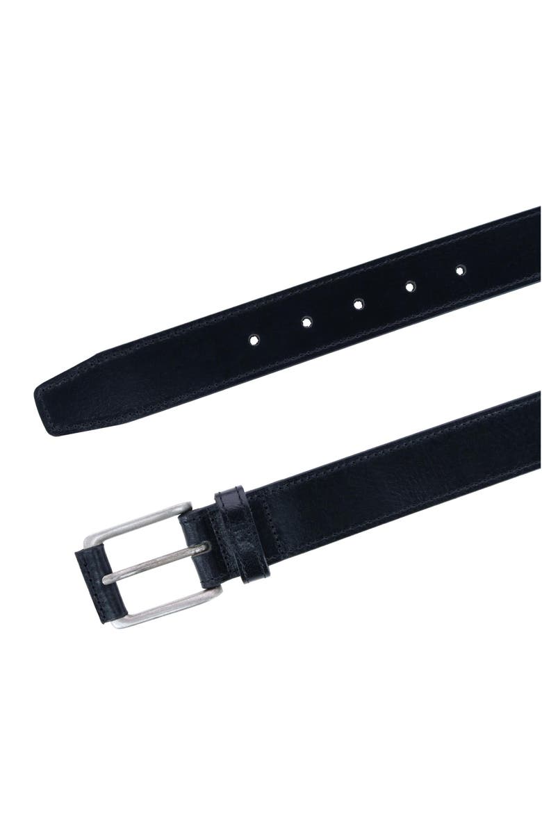 Wyatt 35mm Genuine Leather Casual Jean Belt, Alternate, color, Black