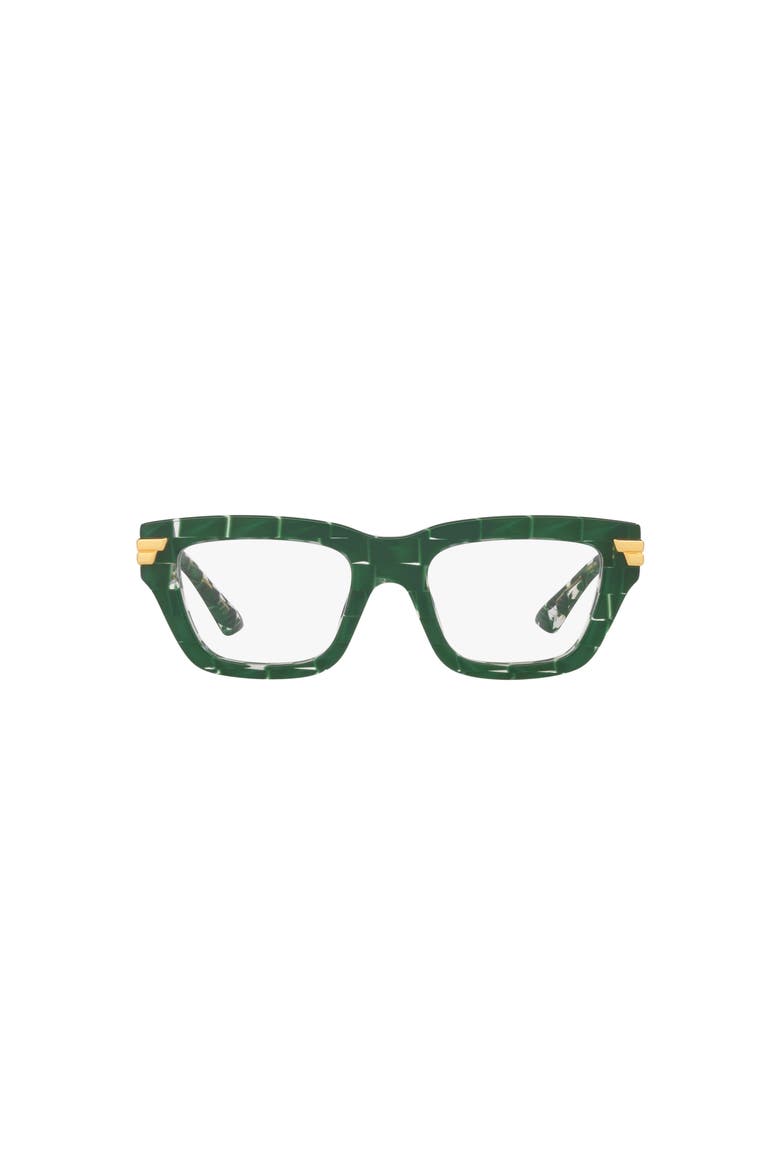 50mm Rectangle optical glasses, Alternate, color, Green