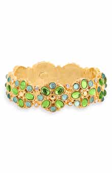Cabochon Hinge Bangle