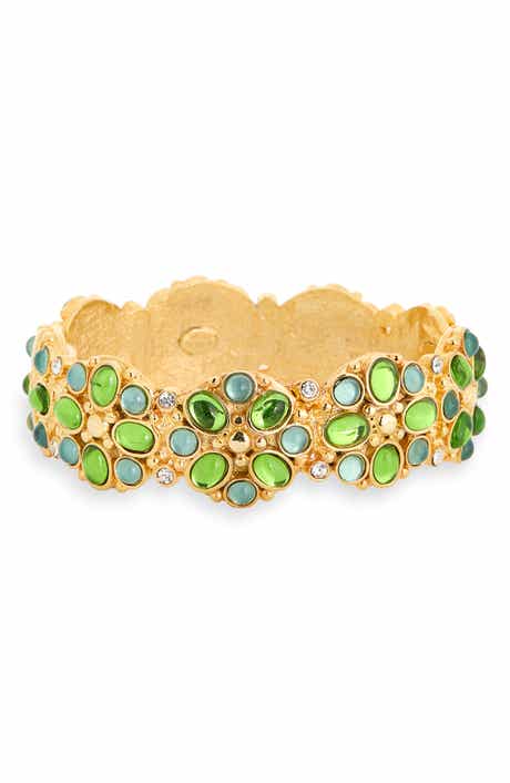 Cabochon Hinge Bangle