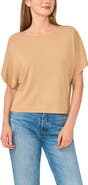 Halogen® Short Sleeve Crop Sweater