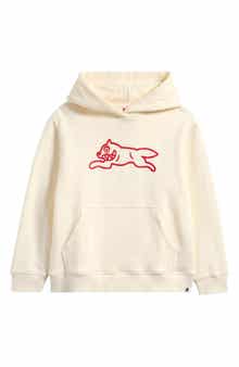 Kids' Orion Running Dog Logo Cotton Graphic Hoodie