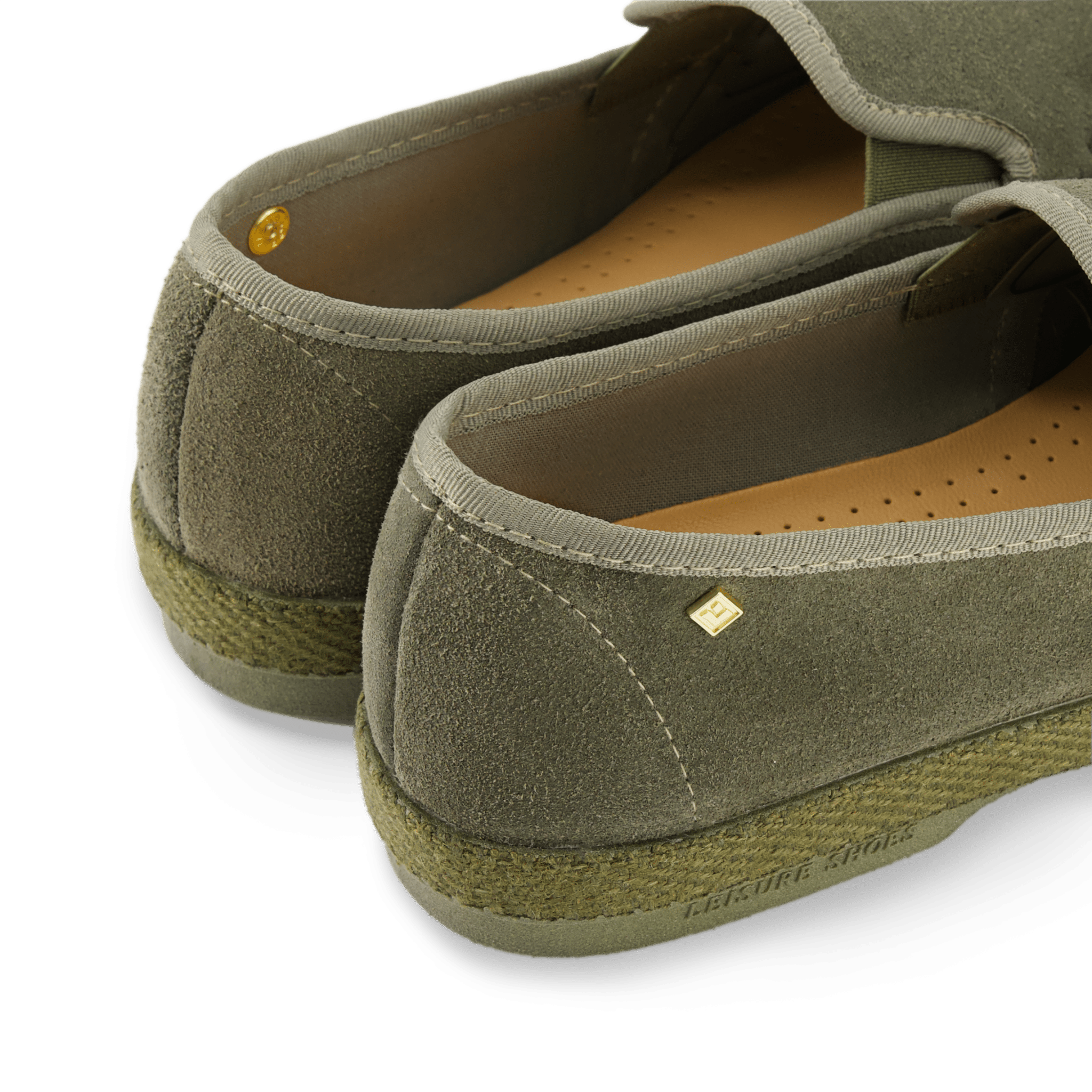 Slip-On Woven Split Toe Moccasin, Alternate, color, Muted Green