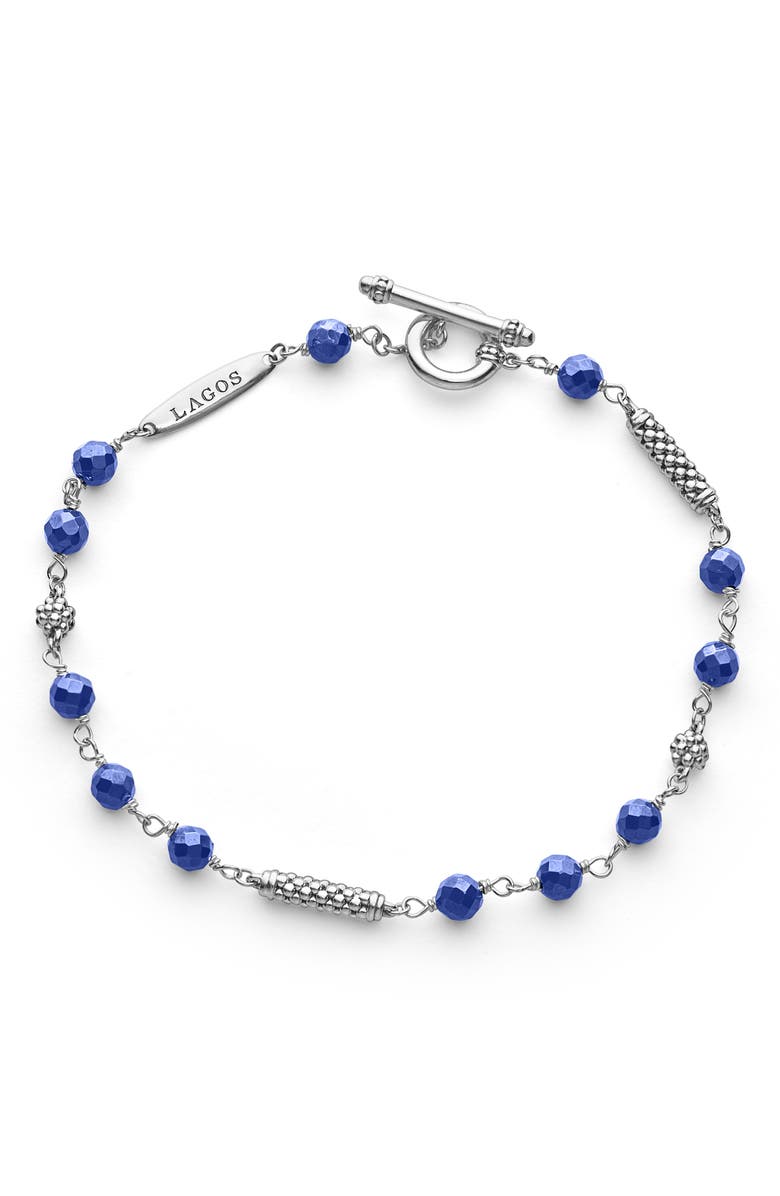 LAGOS Caviar Icon Ultramarine Ceramic Bead Toggle Bracelet, Alternate, color, 