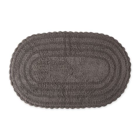 Oval Crochet Bath Mat