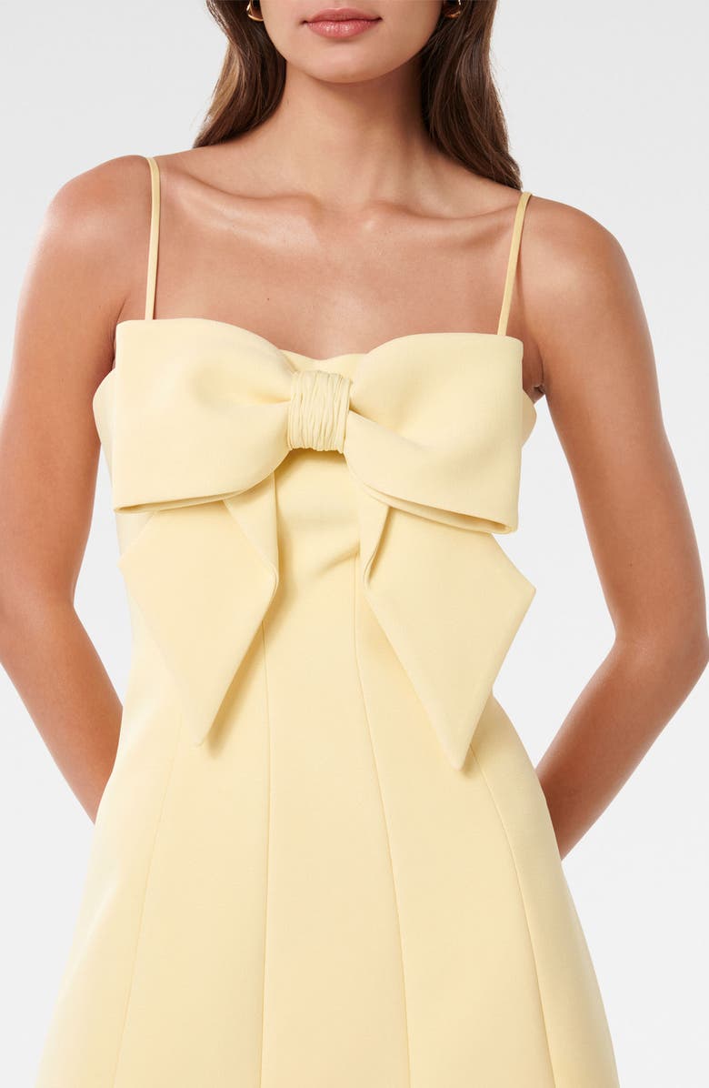 Ever New Hayley Bow Front Cocktail Minidress, Alternate, color, Aspen Gold