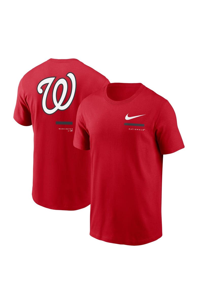 Nike Men's Nike Red Washington Nationals Over the Shoulder T-Shirt, Main, color, Red