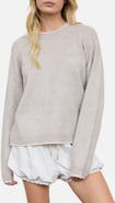 Blu Pepper Contrast Trim Crew Sweater