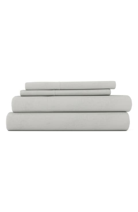 Premium Cotton 4-Piece Ultra Soft Flannel Bed Sheet Set