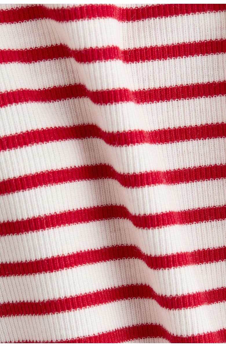H&M Mama Ribbed Top, Alternate, color, Cream/Black Striped