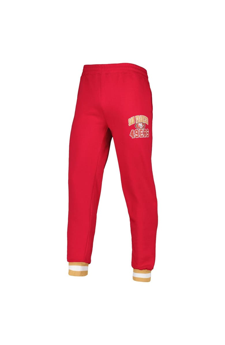STARTER Men's Starter Scarlet San Francisco 49ers Blitz Fleece Jogger Pants, Alternate, color,