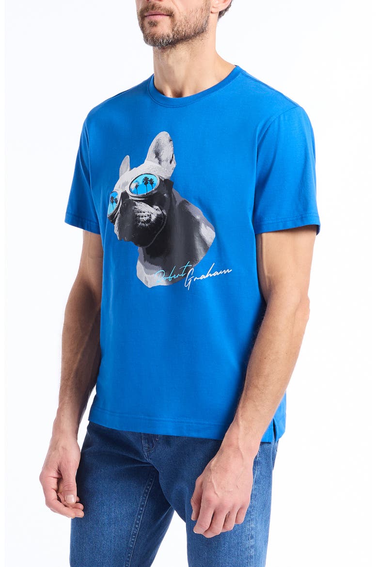 Vaca Frenchie Graphic T-Shirt, Alternate, color, COBALT