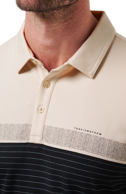 Travismathew Hang Glide Cotton Blend Polo In Black