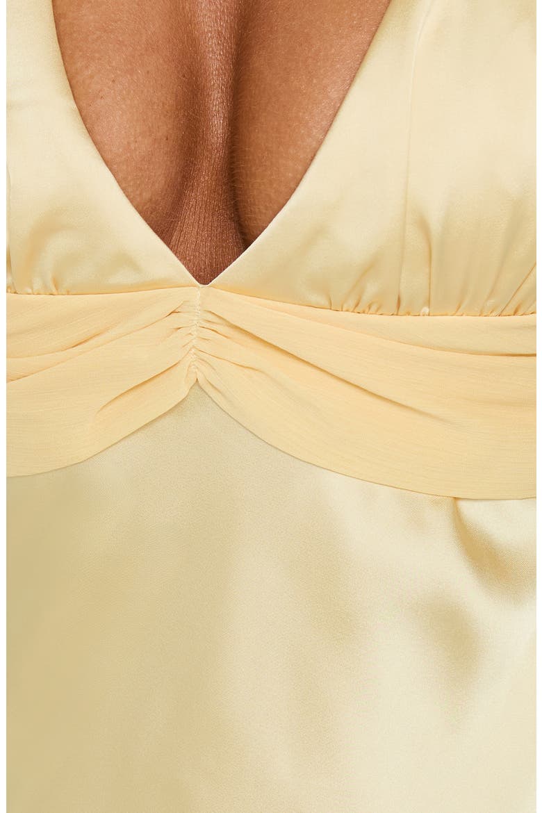 Odyssa Halter Minidress, Alternate, color, YELLOW