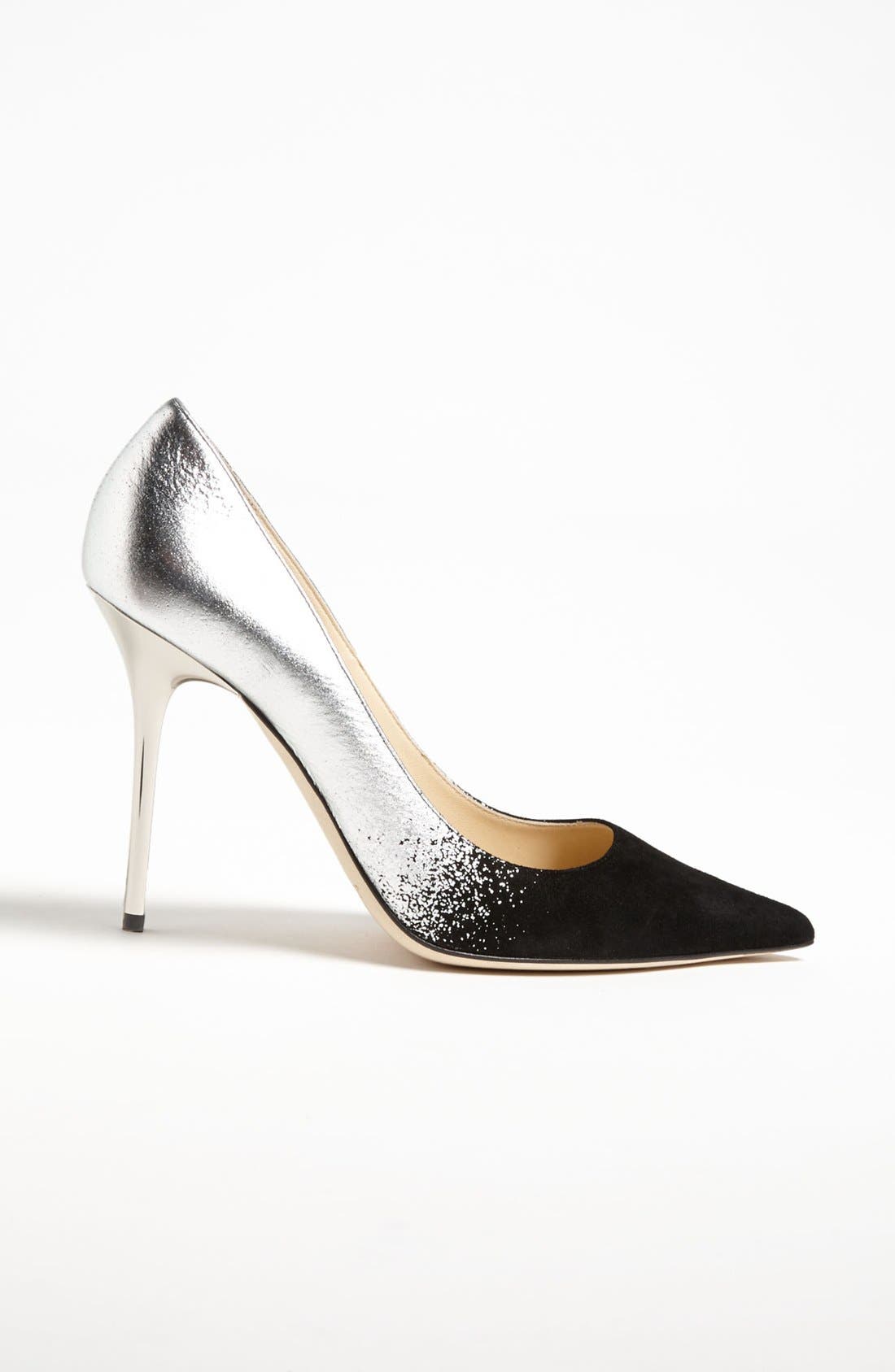 'Abel' Pump, Alternate, color, BLACK/ SILVER