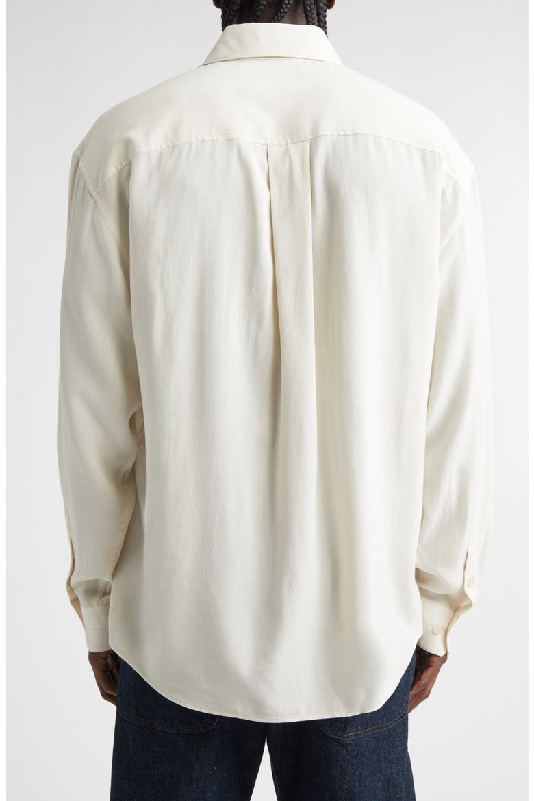 Relaxed Fit Button-Up Shirt, Alternate, color, LIGHT CREAM