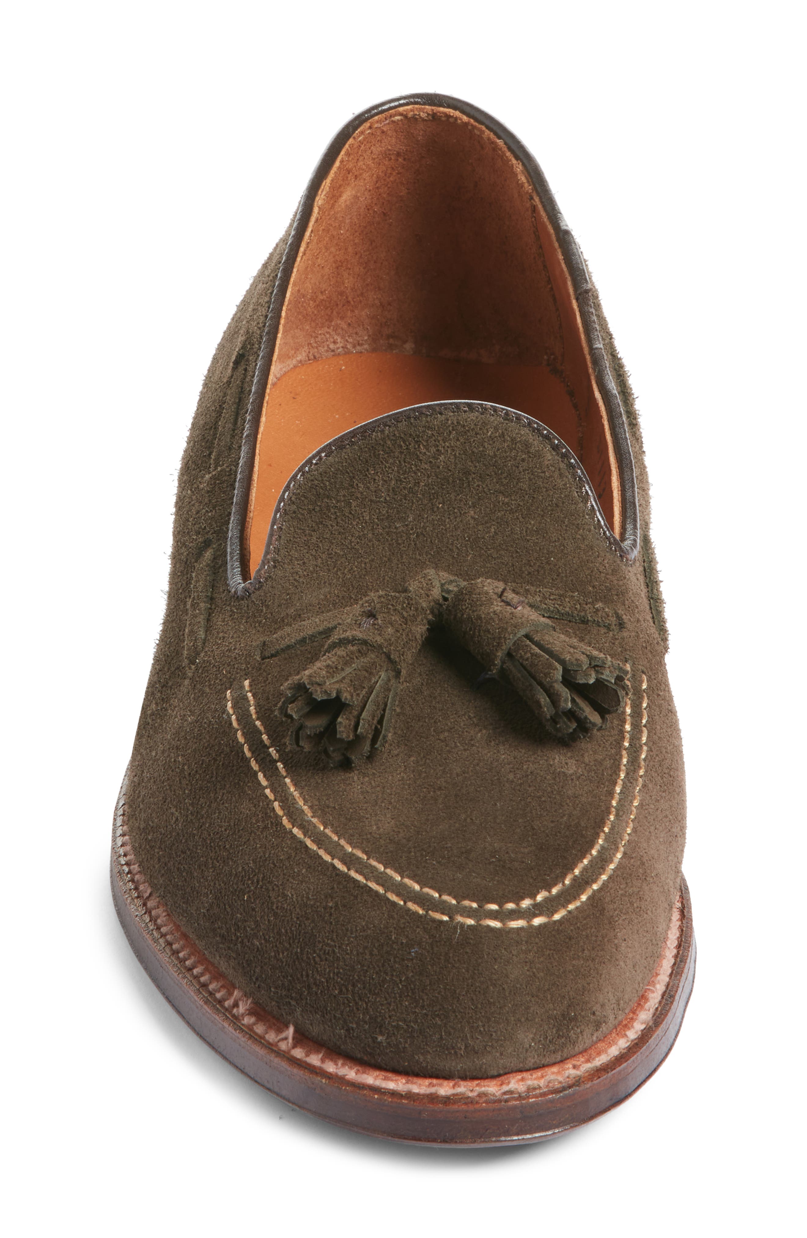 Alden Suede Tassel Loafer, Alternate, color, 