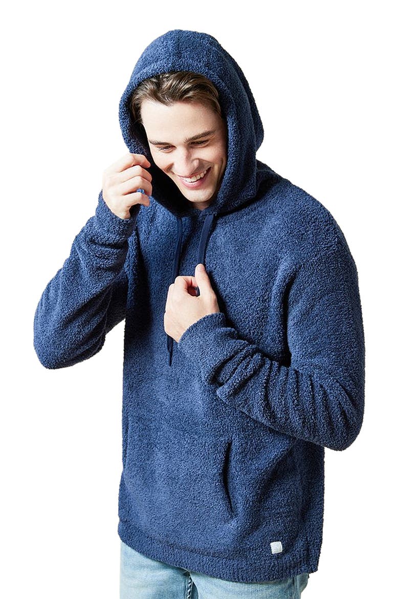 Ultra-Soft Men's Marshmallow Hooded Sweatshirt, Alternate, color, Midnight