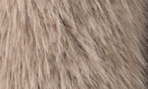 Blanknyc Faux Fur Crop Jacket In Brown