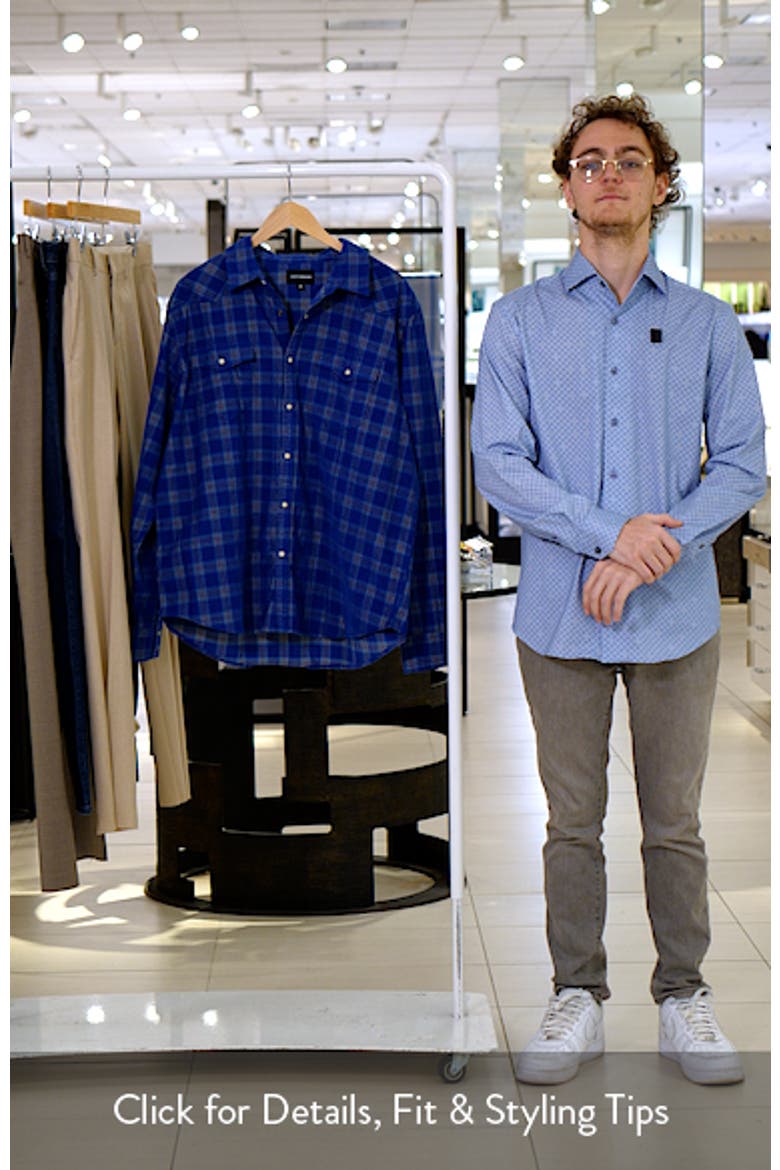 Plaid Long Sleeve Corduroy Western Shirt video