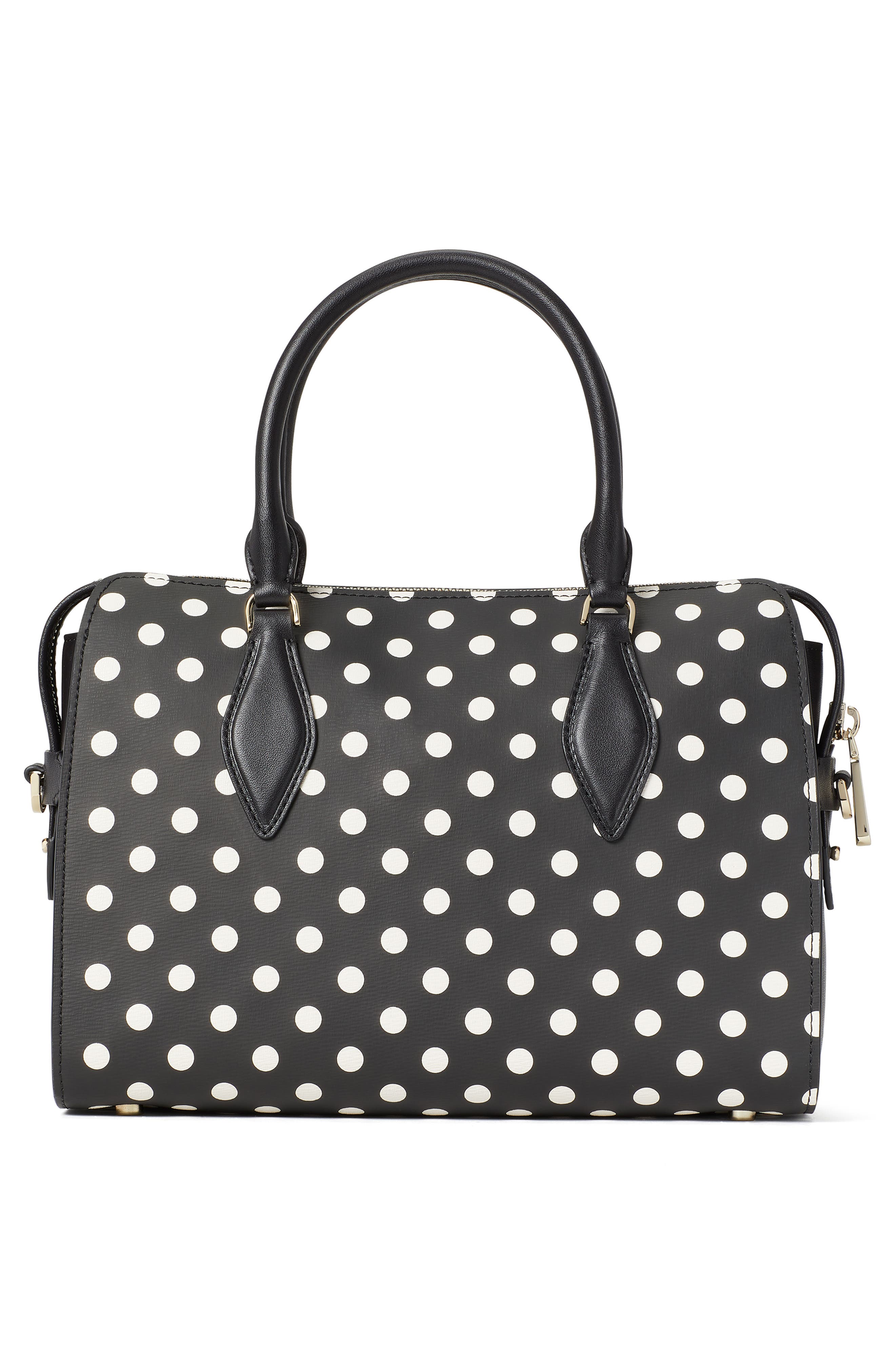 Kate Spade New York x disney minnie mouse faux leather satchel, Alternate, color, Black Multi