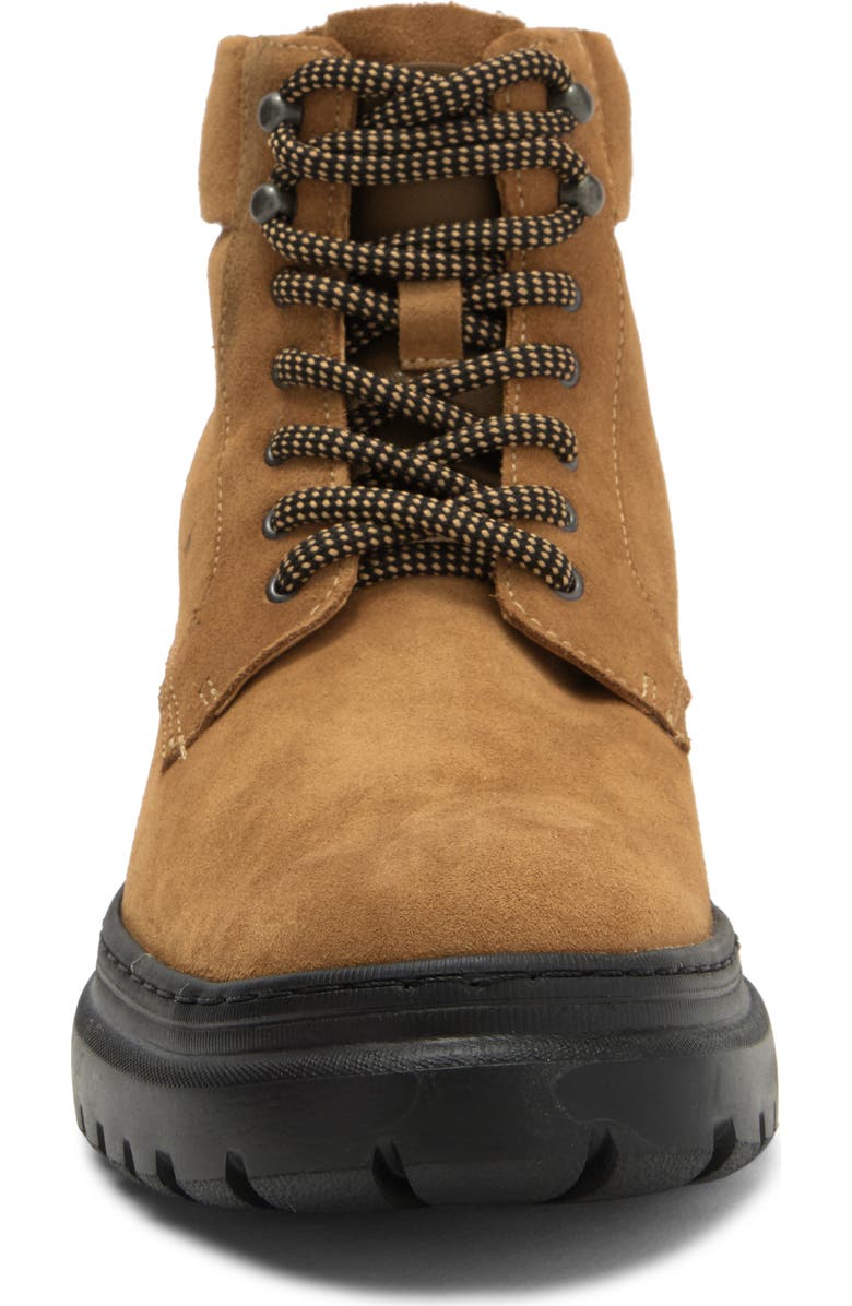 Johnston & Murphy Hutson Plain Toe Boot, Alternate, color, Camel Suede