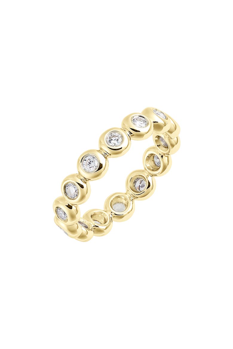 Monaco Bezel Diamond Ring (Nordstrom Exclusive), Main, color, YELLOW GOLD/ DIA