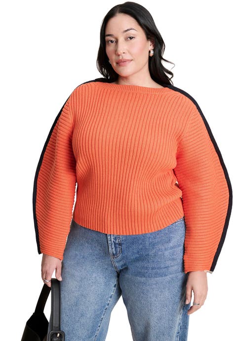 Rounded Sleeve Sweater (Plus)