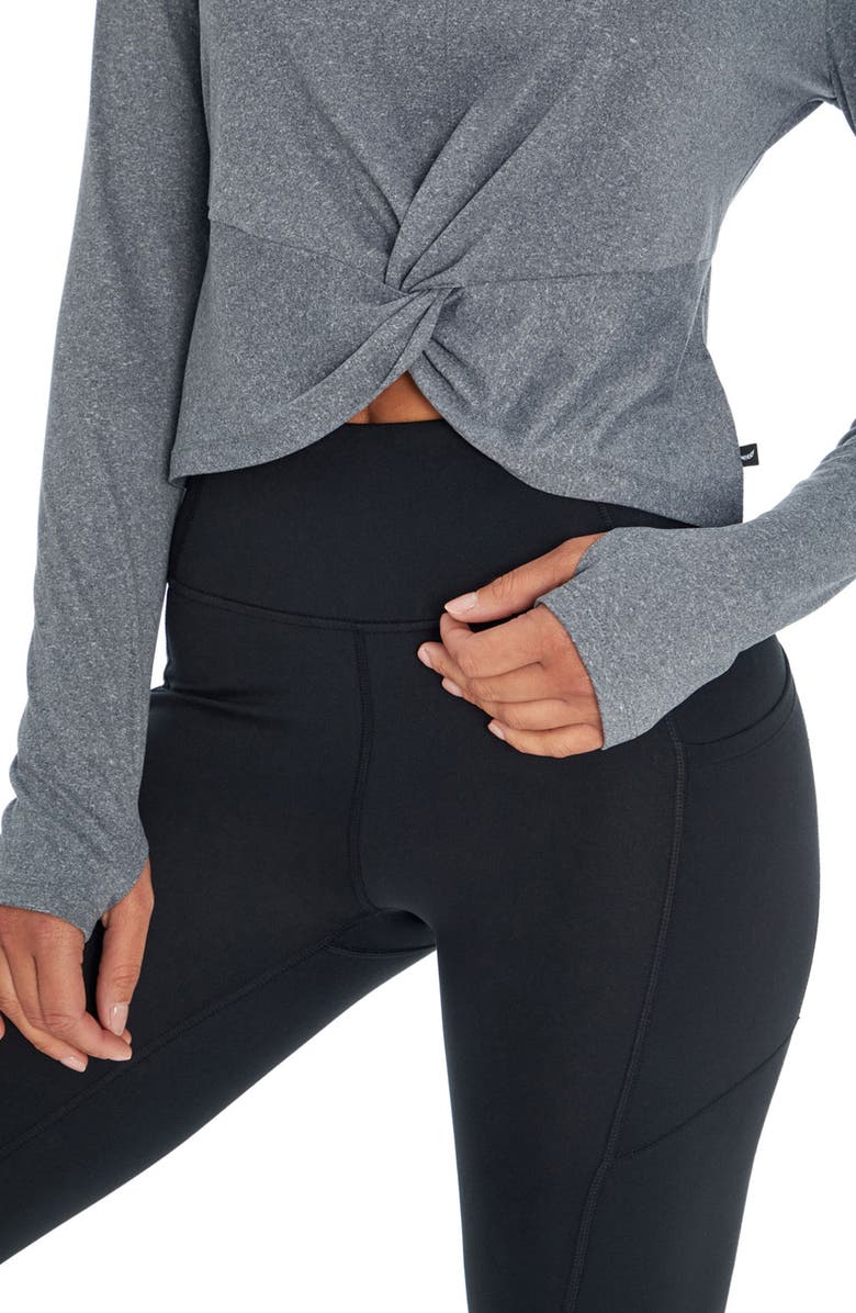 Jessica Simpson Margot Long Sleeve Twist Top, Alternate, color, 