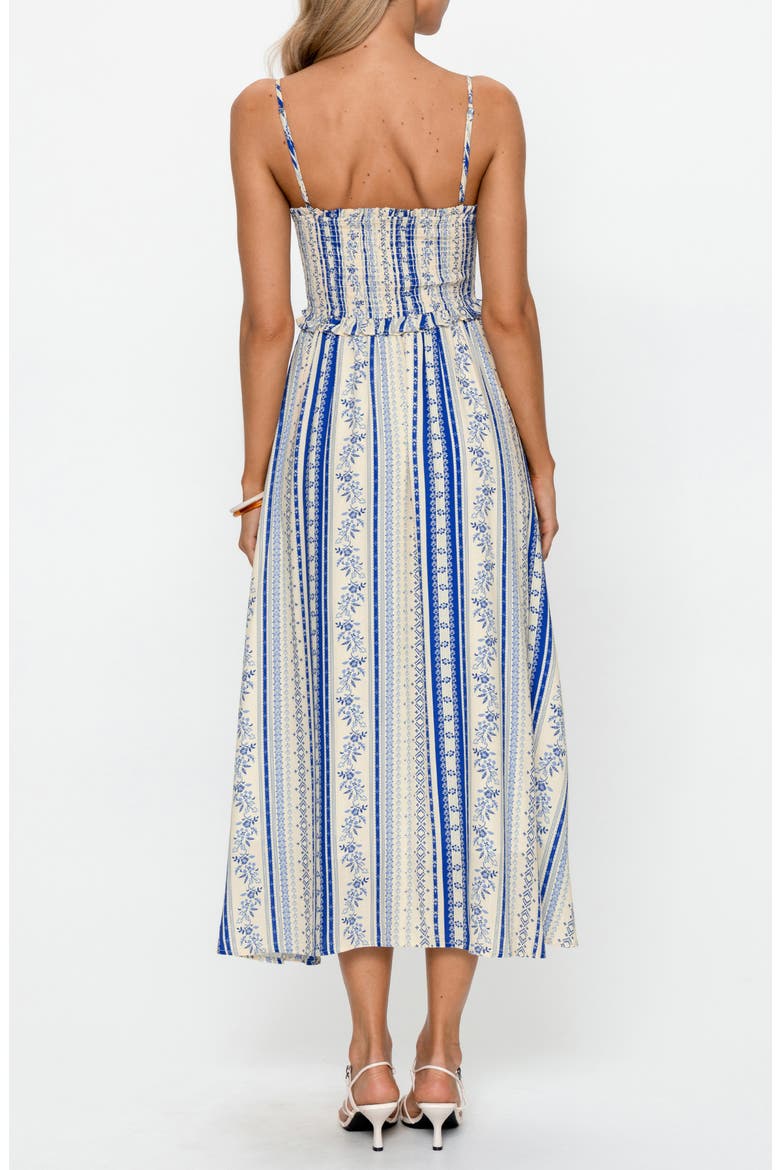 Stripe Sleeveless Midi Dress, Alternate, color, LIGHT BLUE