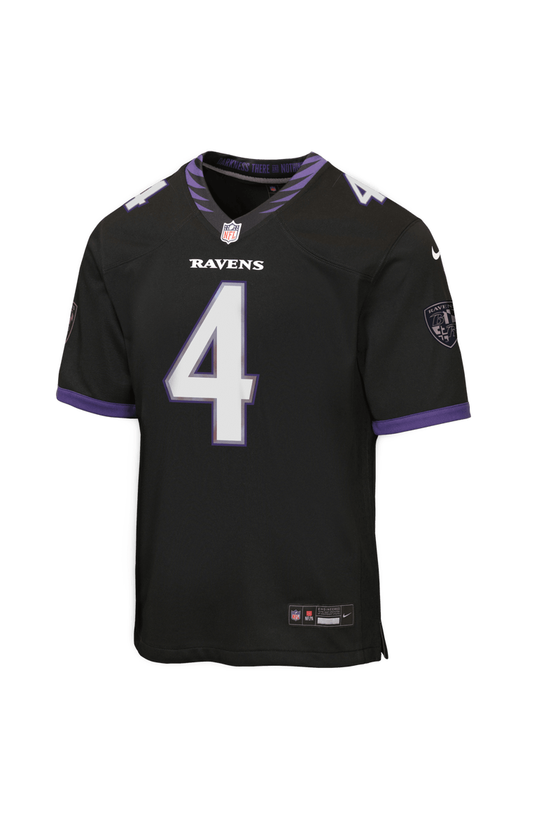 Youth Nike Zay Flowers Black Baltimore Ravens Alternate Game Jersey, Alternate, color, Black