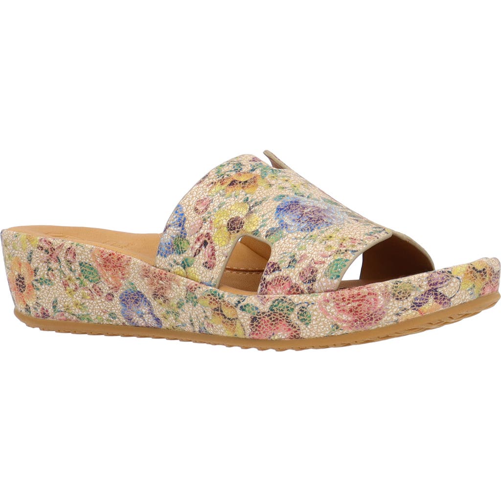 L'amour Des Pieds Catiana Platform Sandal In Multi