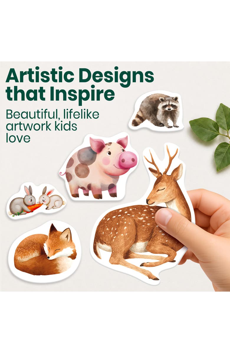 Quokka Kids Sticker Activity Books, Alternate, color, Farm & Forest