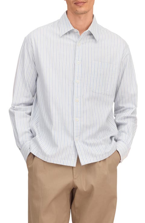 Deon Striped Organic Cotton Shirt