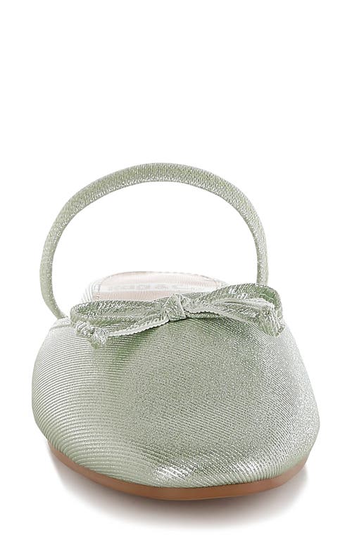 Rag & Co Women's Opalia Glitter Ballet Mules In Green In Green
