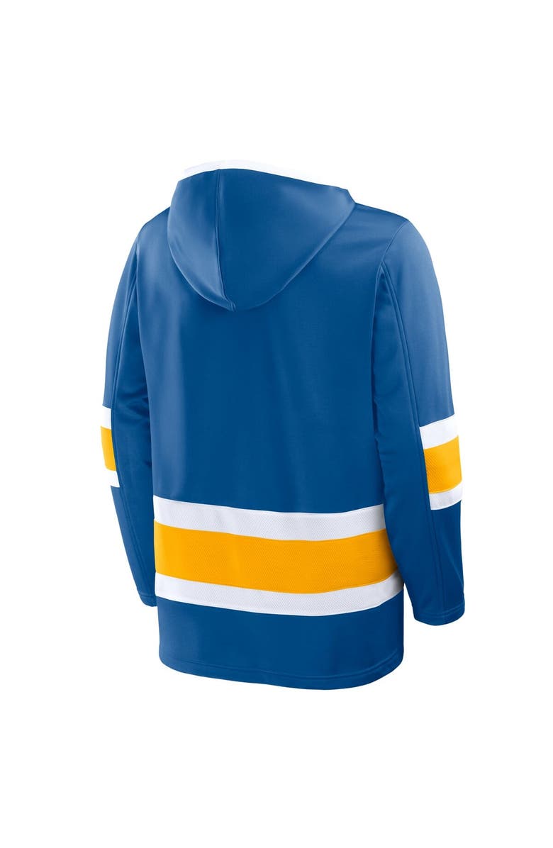 FANATICS Men
s Fanatics Blue St. Louis Blues Prime Time Fleece Hoodie, Alternate, color, Blue