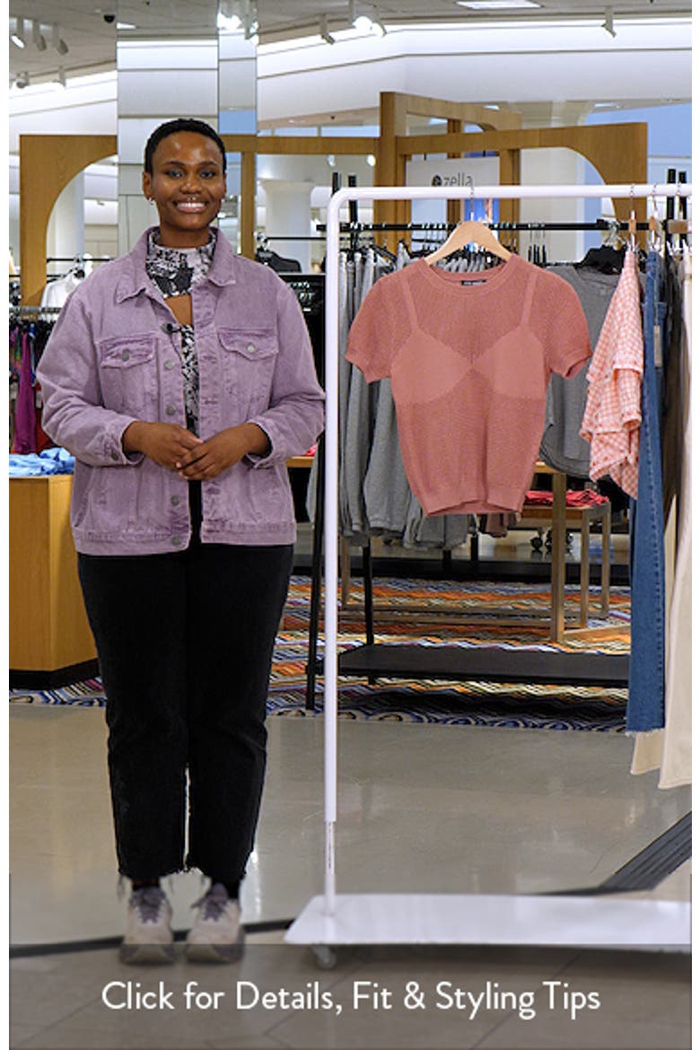 Blakelee Open Stitch Short Sleeve Sweater video